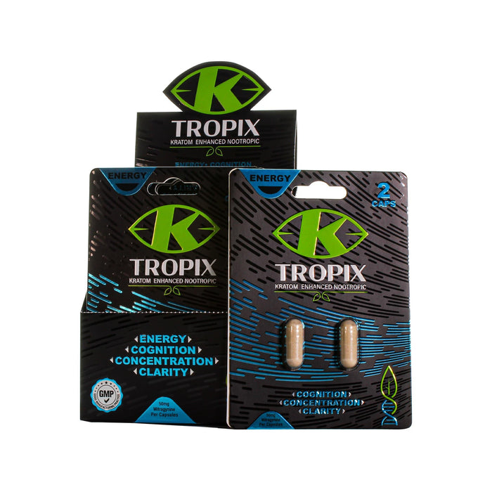 K Tropix Capsules - Day N Night | CBD, Kratom, Nootropic, Vape, Smoke, Head Shop