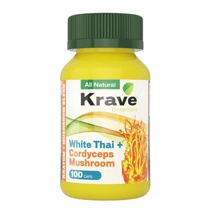 Krave Botanicals Mushroom Blend Capsules - Day N Night | CBD, Kratom, Nootropic, Vape, Smoke, Head Shop