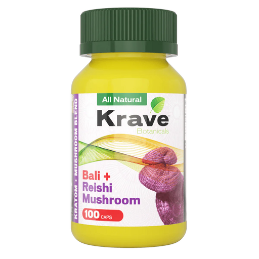 Krave Botanicals Mushroom Blend Capsules - Day N Night | CBD, Kratom, Nootropic, Vape, Smoke, Head Shop