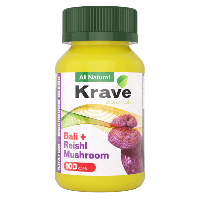 Krave Botanicals Mushroom Blend Capsules - Day N Night | CBD, Kratom, Nootropic, Vape, Smoke, Head Shop