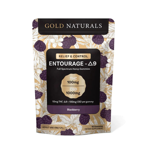 Gold Naturals Entourage D9 Gummies - Day N Night | CBD, Kratom, Nootropic, Vape, Smoke, Head Shop