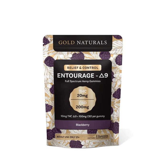 Gold Naturals Entourage D9 Gummies - Day N Night | CBD, Kratom, Nootropic, Vape, Smoke, Head Shop