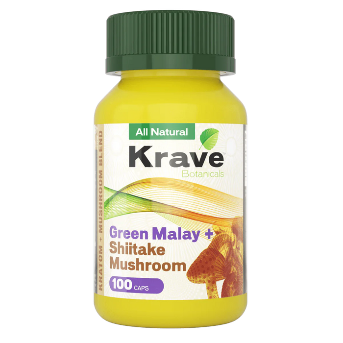 Krave Botanicals Mushroom Blend Capsules - Day N Night | CBD, Kratom, Nootropic, Vape, Smoke, Head Shop