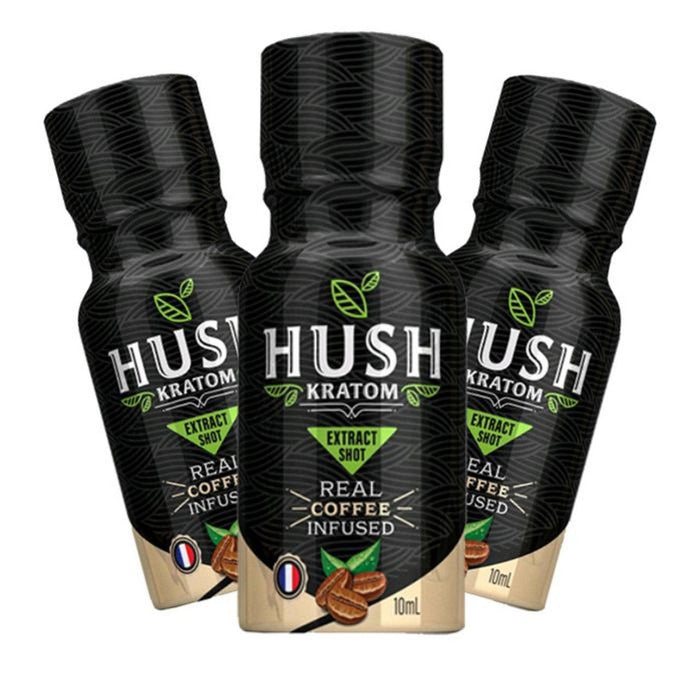 Hush Kratom Coffee Extract Shot - Day N Night | CBD, Kratom, Nootropic, Vape, Smoke, Head Shop