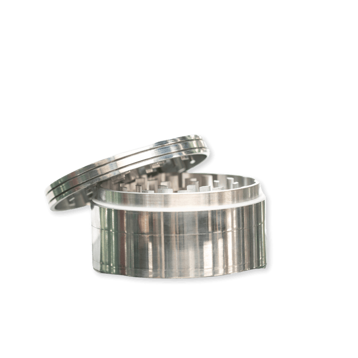 Large Silver Grinder - Day N Night | CBD, Kratom, Nootropic, Vape, Smoke, Head Shop