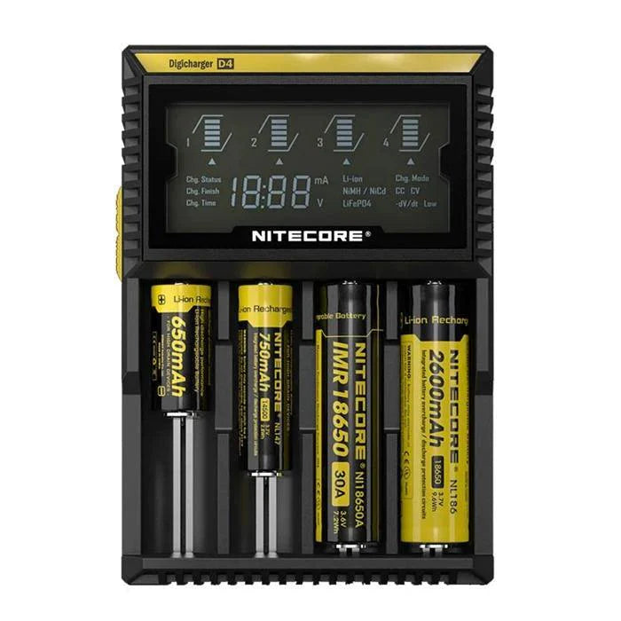 Nitecore Digital Charger D4 - Day N Night | CBD, Kratom, Nootropic, Vape, Smoke, Head Shop