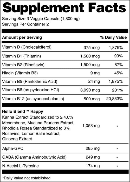 Hello Kanna Capsules - Day N Night | CBD, Kratom, Nootropic, Vape, Smoke, Head Shop