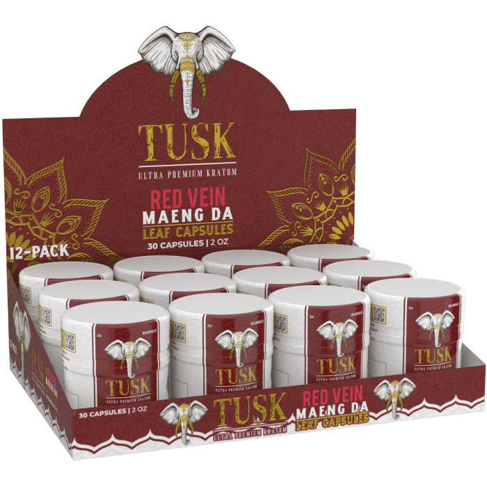 Tusk Kratom Capsules - Day N Night | CBD, Kratom, Nootropic, Vape, Smoke, Head Shop