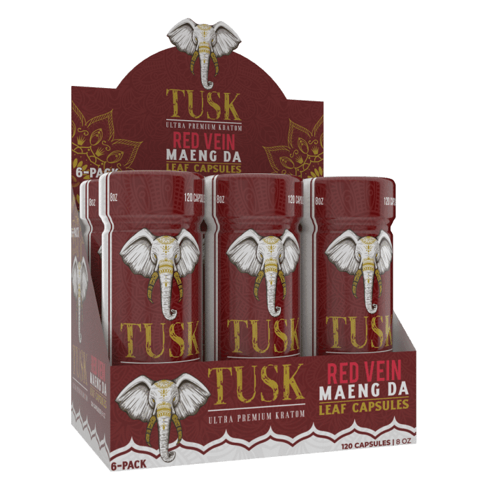 Tusk Kratom Capsules - Day N Night | CBD, Kratom, Nootropic, Vape, Smoke, Head Shop