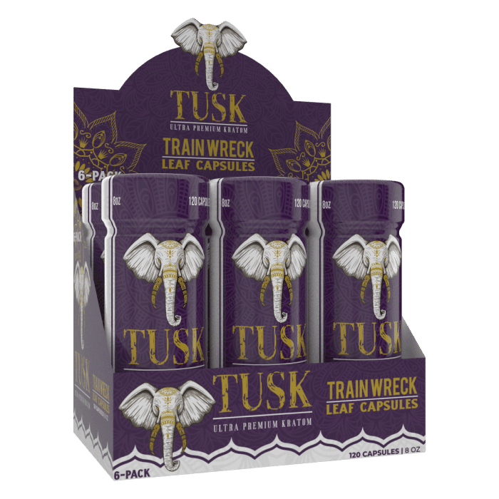 Tusk Kratom Capsules - Day N Night | CBD, Kratom, Nootropic, Vape, Smoke, Head Shop