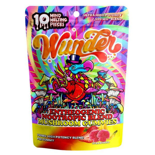 Wunder Ultra High Potency Mushroom Gummies - Day N Night | CBD, Kratom, Nootropic, Vape, Smoke, Head Shop