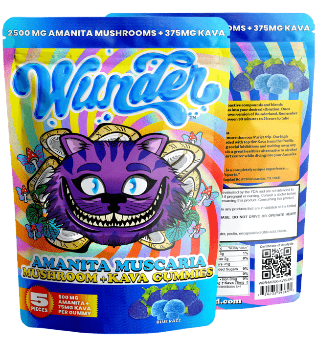 Wunder Amanita Muscaria Mushroom Gummies - Day N Night | CBD, Kratom, Nootropic, Vape, Smoke, Head Shop