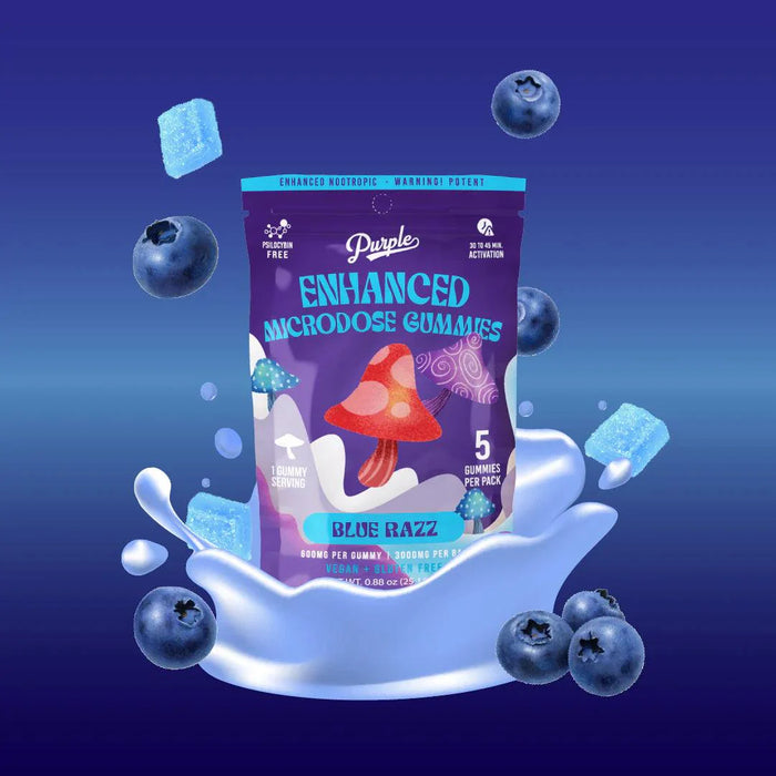 Purple Amanita Mushroom Gummies - Day N Night | CBD, Kratom, Nootropic, Vape, Smoke, Head Shop