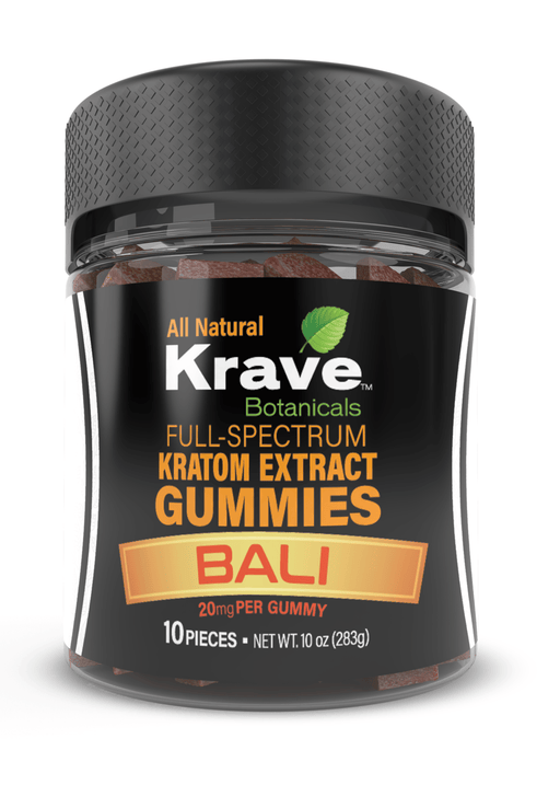 Krave Botanicals Full Spectrum Kratom Extract Gummies - Day N Night | CBD, Kratom, Nootropic, Vape, Smoke, Head Shop