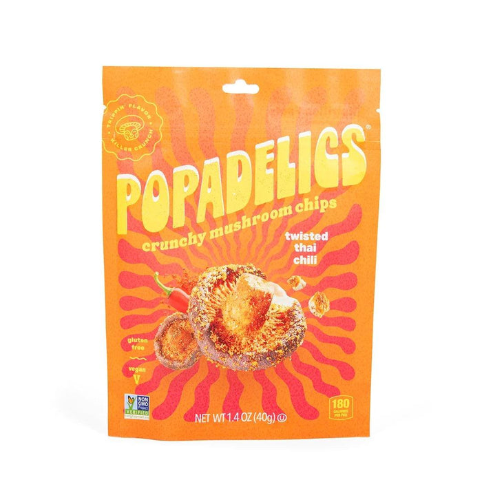 Popadelics Crunchy Mushroom Chips - Day N Night | CBD, Kratom, Nootropic, Vape, Smoke, Head Shop