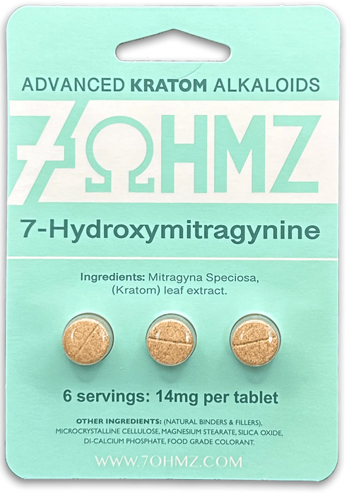 7 OHMZ Kratom Tablets - Day N Night | CBD, Kratom, Nootropic, Vape, Smoke, Head Shop