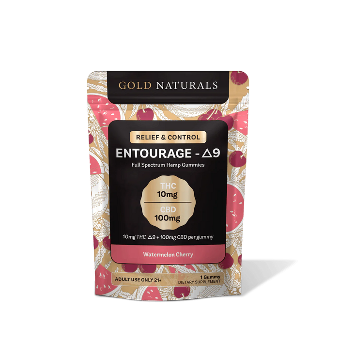 Gold Naturals Entourage D9 Gummies - Day N Night | CBD, Kratom, Nootropic, Vape, Smoke, Head Shop