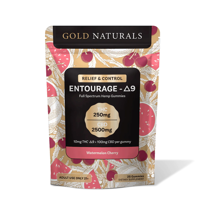 Gold Naturals Entourage D9 Gummies - Day N Night | CBD, Kratom, Nootropic, Vape, Smoke, Head Shop